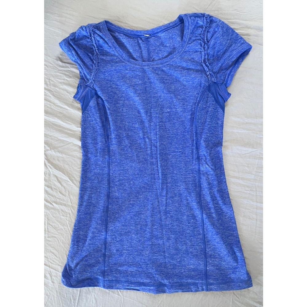 Lululemon Short Sleeve Crew Neck Pull Over Athletic Top Women's Size 6